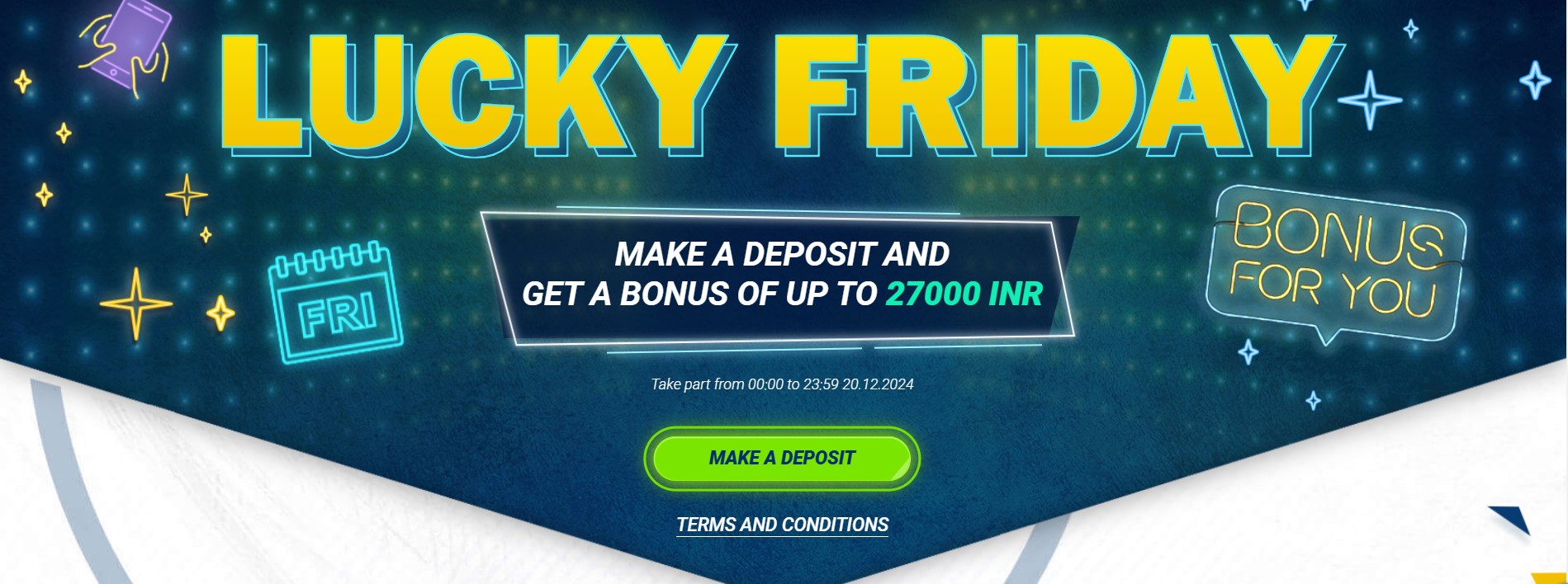 Bonus lucky friday 1xbet Indonesia